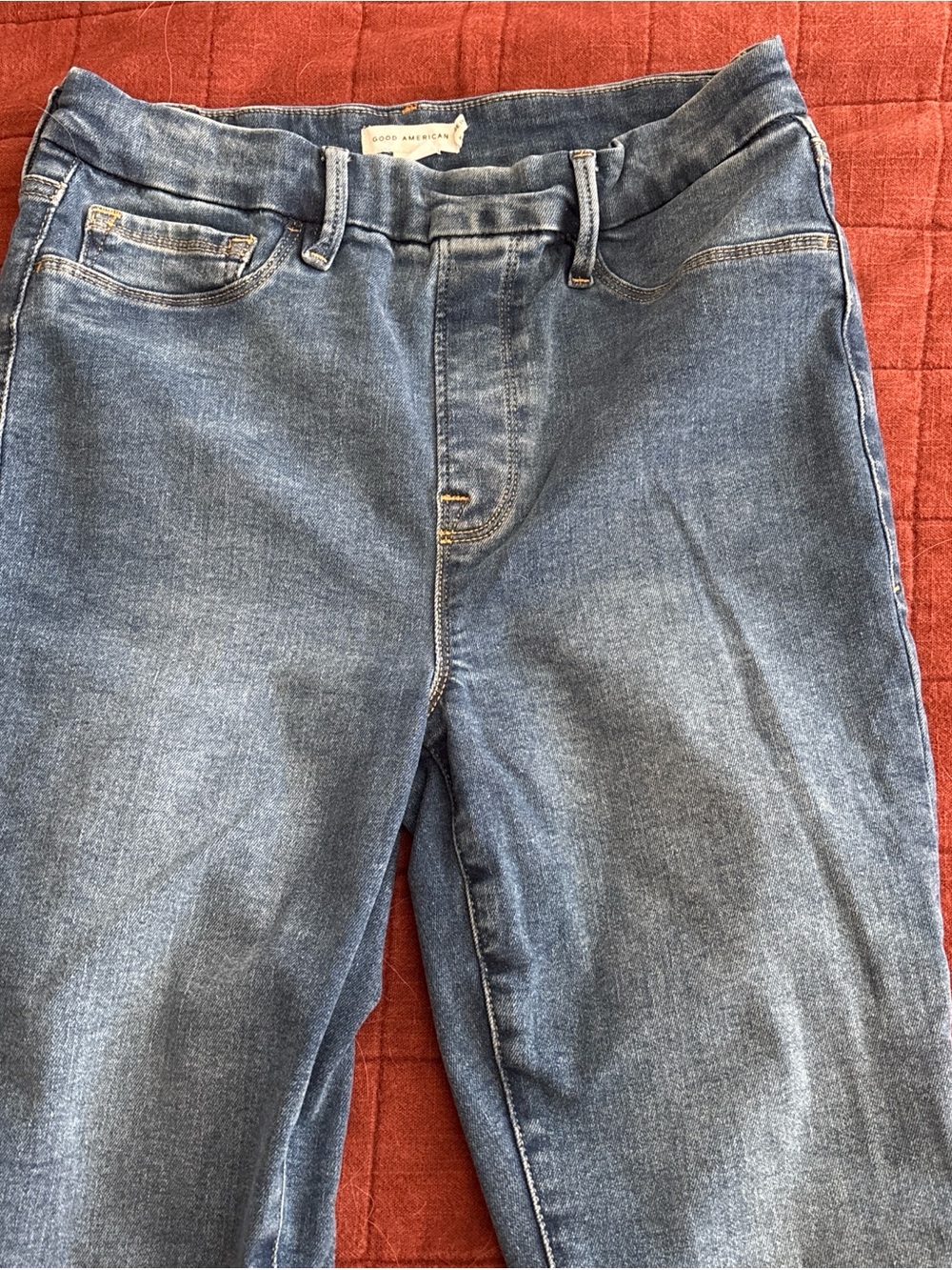 Good American women’s Blue Stretch Denim Jeans